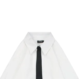 We11done Tie Detail Oversized Shirt