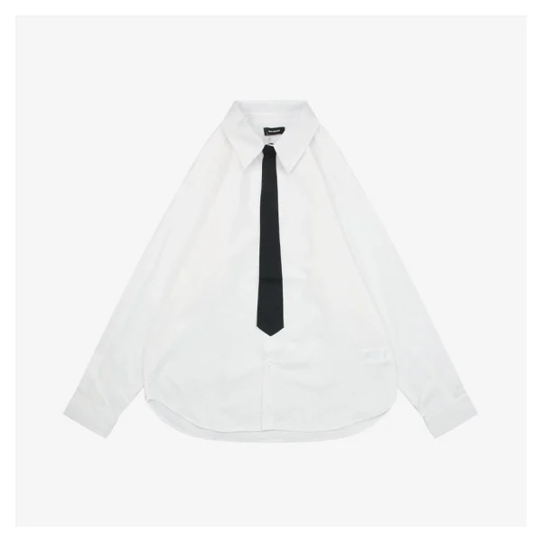 We11done Tie Detail Oversized Shirt
