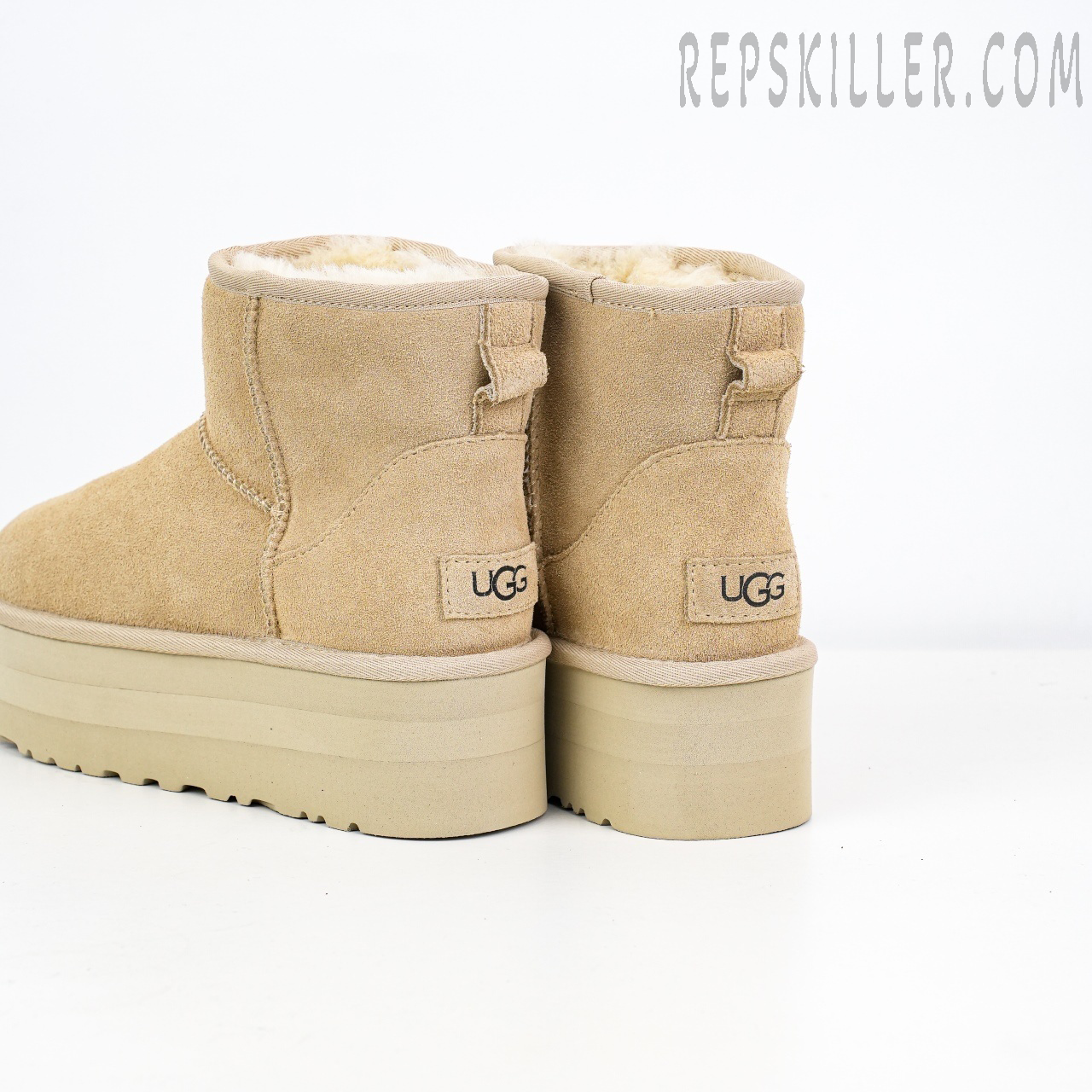 Wmns Classic Mini Platform Boot Sand "Mustard Seed" Heels