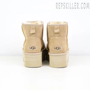 Wmns Classic Mini Platform Boot Sand "Mustard Seed" Heels