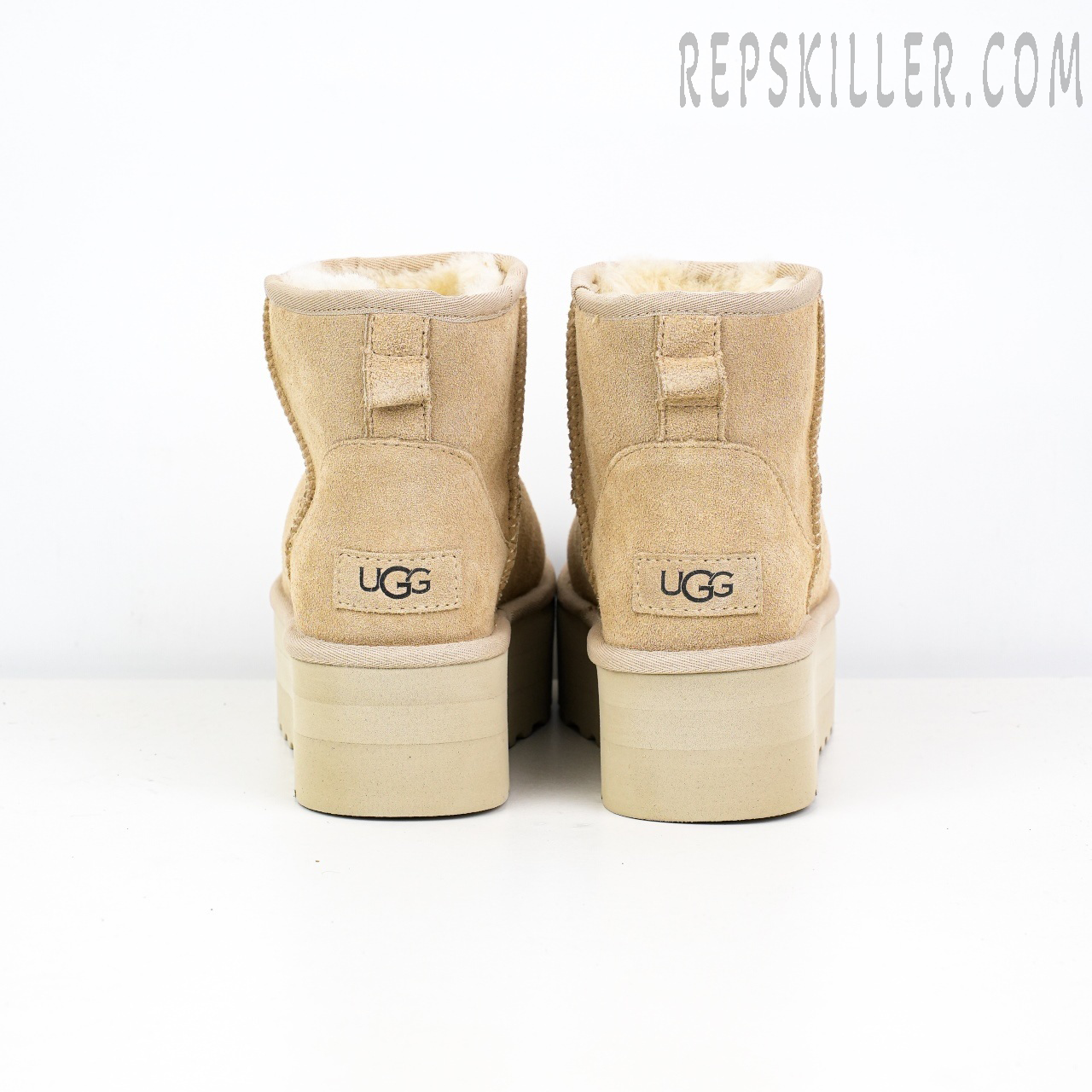 Wmns Classic Mini Platform Boot Sand "Mustard Seed" Heels