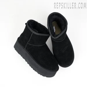 Wmns Classic Mini Platform Boot Sand Black