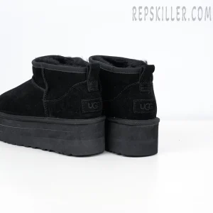 Wmns Classic Ultra Mini Platform Boot 'Black' Heels