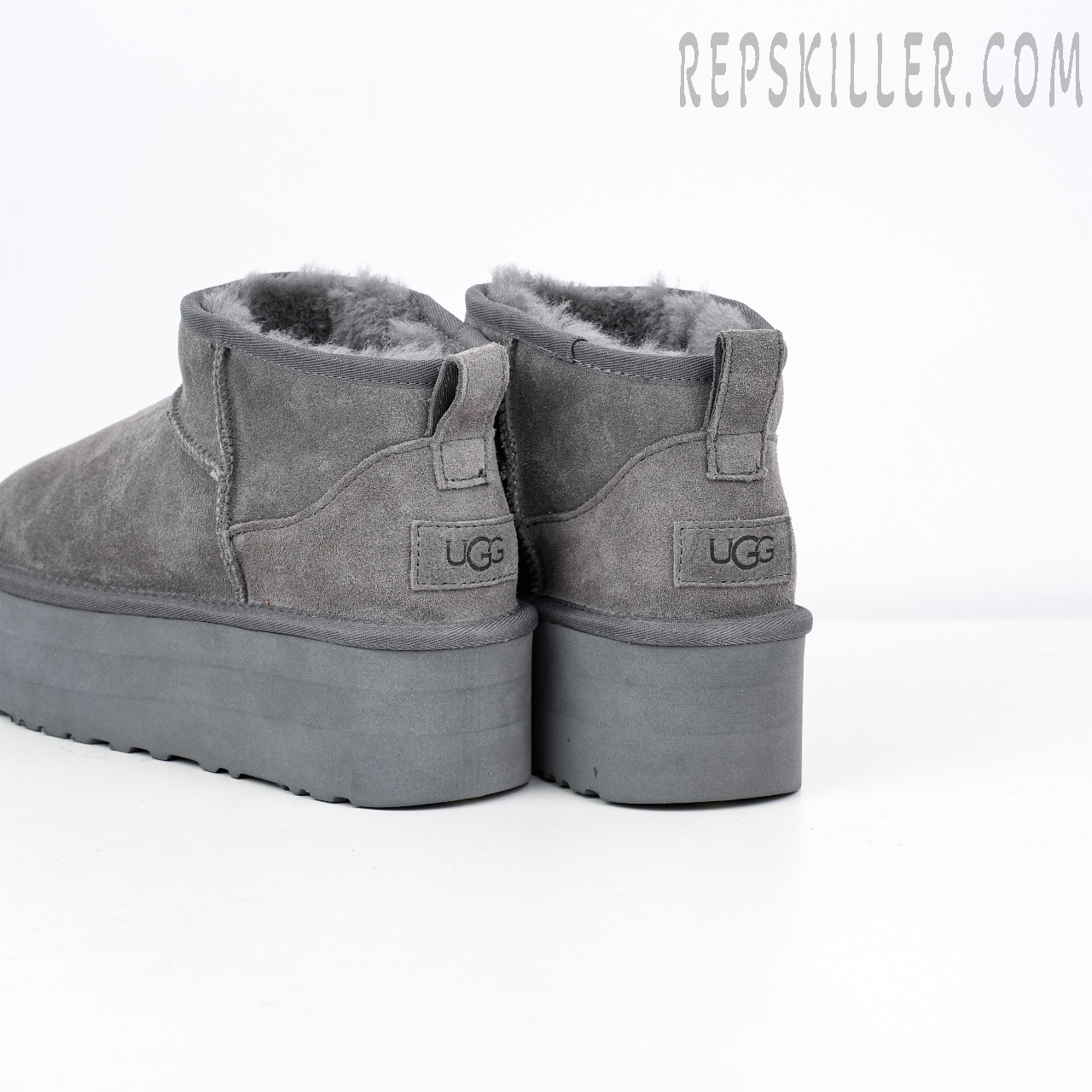Wmns Classic Ultra Mini Platform Boot 'Grey' Heels