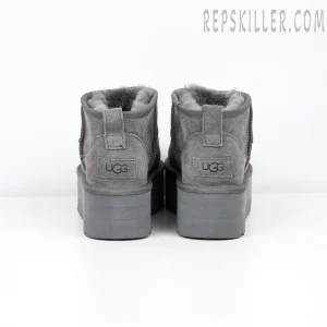 Wmns Classic Ultra Mini Platform Boot 'Grey' Heels