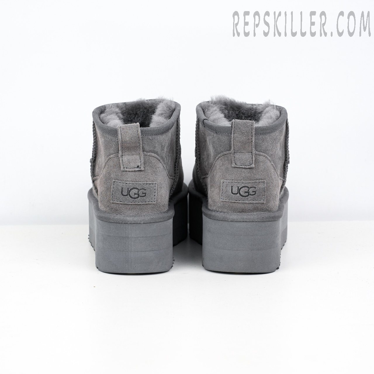 Wmns Classic Ultra Mini Platform Boot 'Grey' Heels