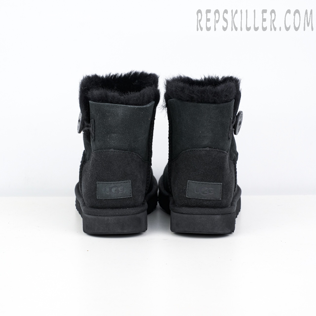 Wmns Mini Bailey Button II Boot Black Heels