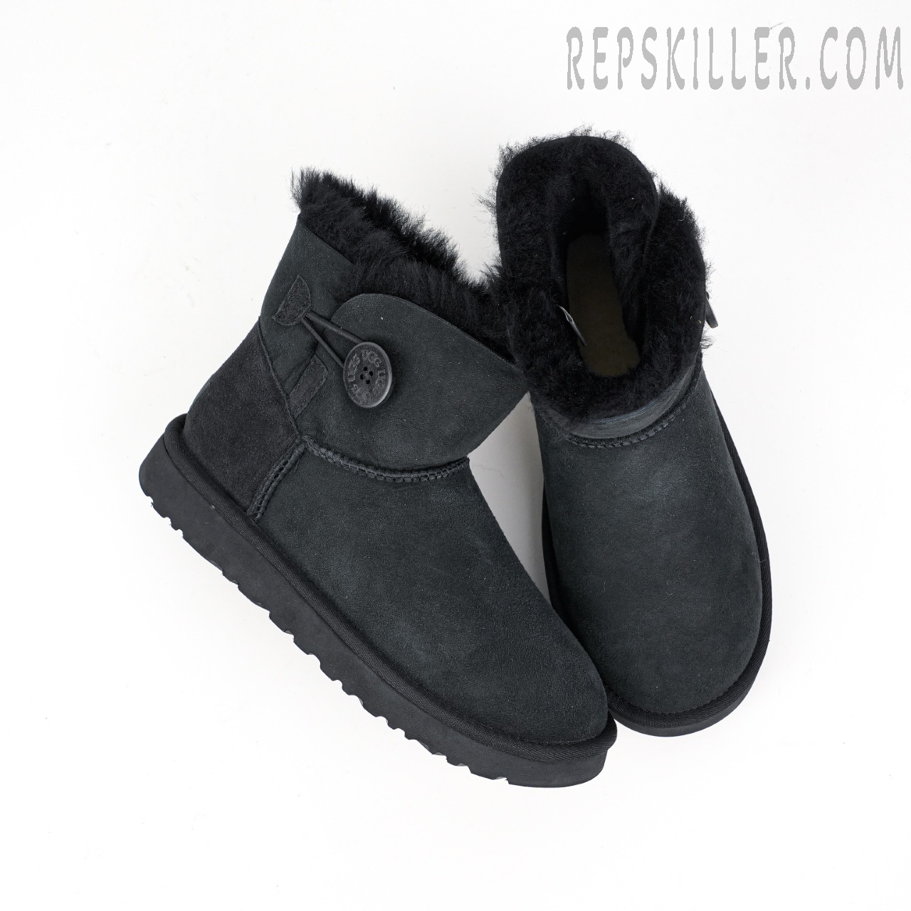 Wmns Mini Bailey Button II Boot Black