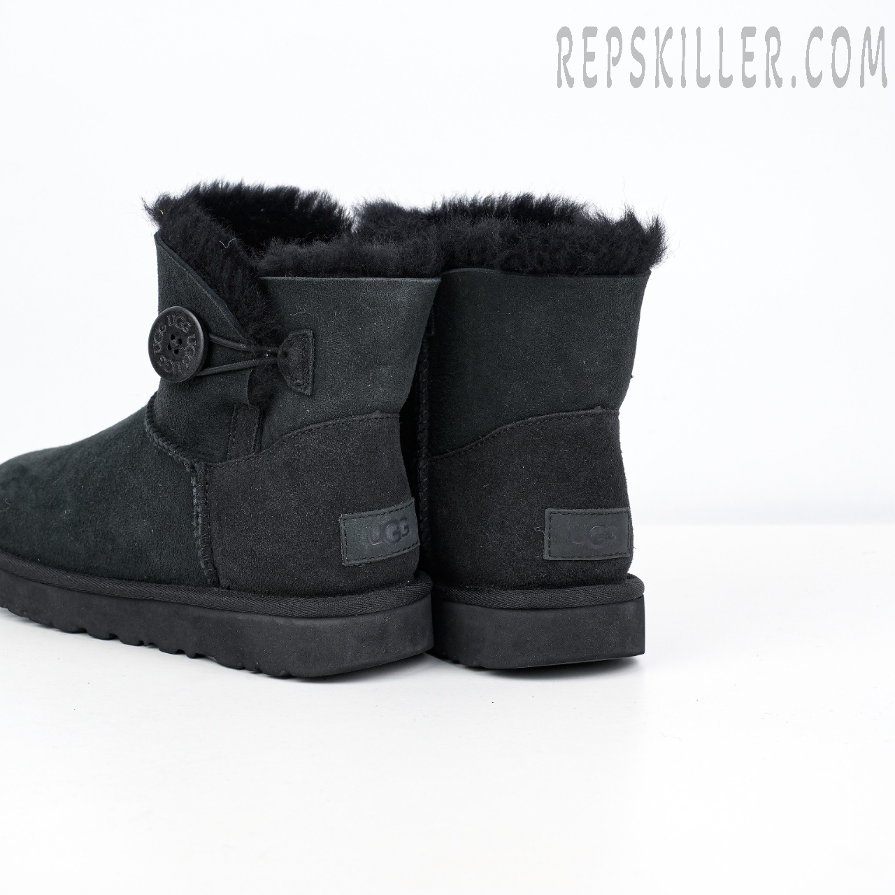 Wmns Mini Bailey Button II Boot Black Heels