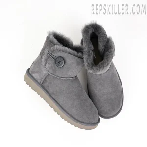 Wmns Mini Bailey Button II Boot Grey