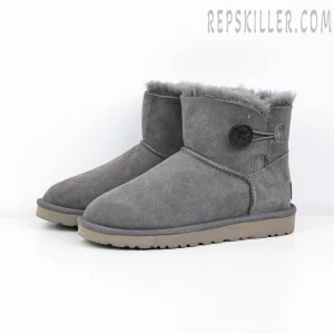 Wmns Mini Bailey Button II Boot Grey