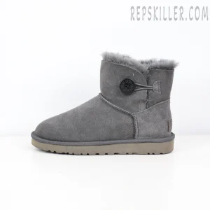 Wmns Mini Bailey Button II Boot Grey