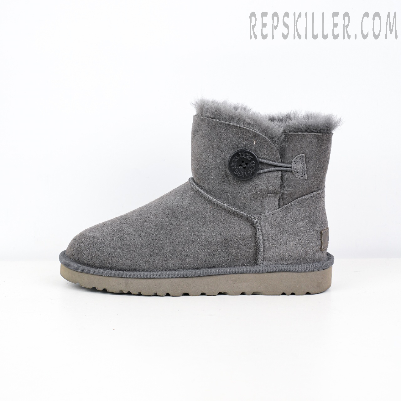 Wmns Mini Bailey Button II Boot Grey
