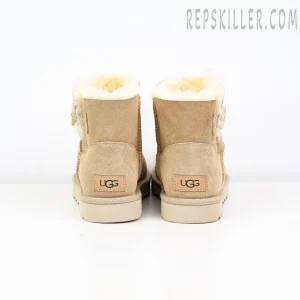 Wmns Mini Bailey Button II Boot Sand Beige Heels