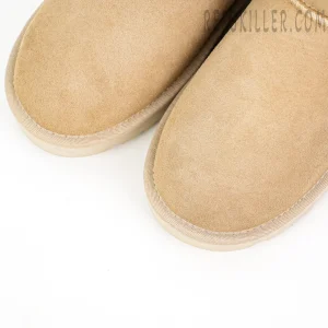 Wmns Mini Bailey Button II Boot Sand Beige Upper