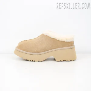 Wmns New Heights Cozy Clog Beige