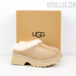 Wmns New Heights Cozy Clog Beige