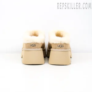 Wmns New Heights Cozy Clog Beige Heels