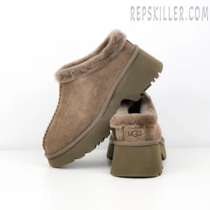 Wmns New Heights Cozy Clog Brown