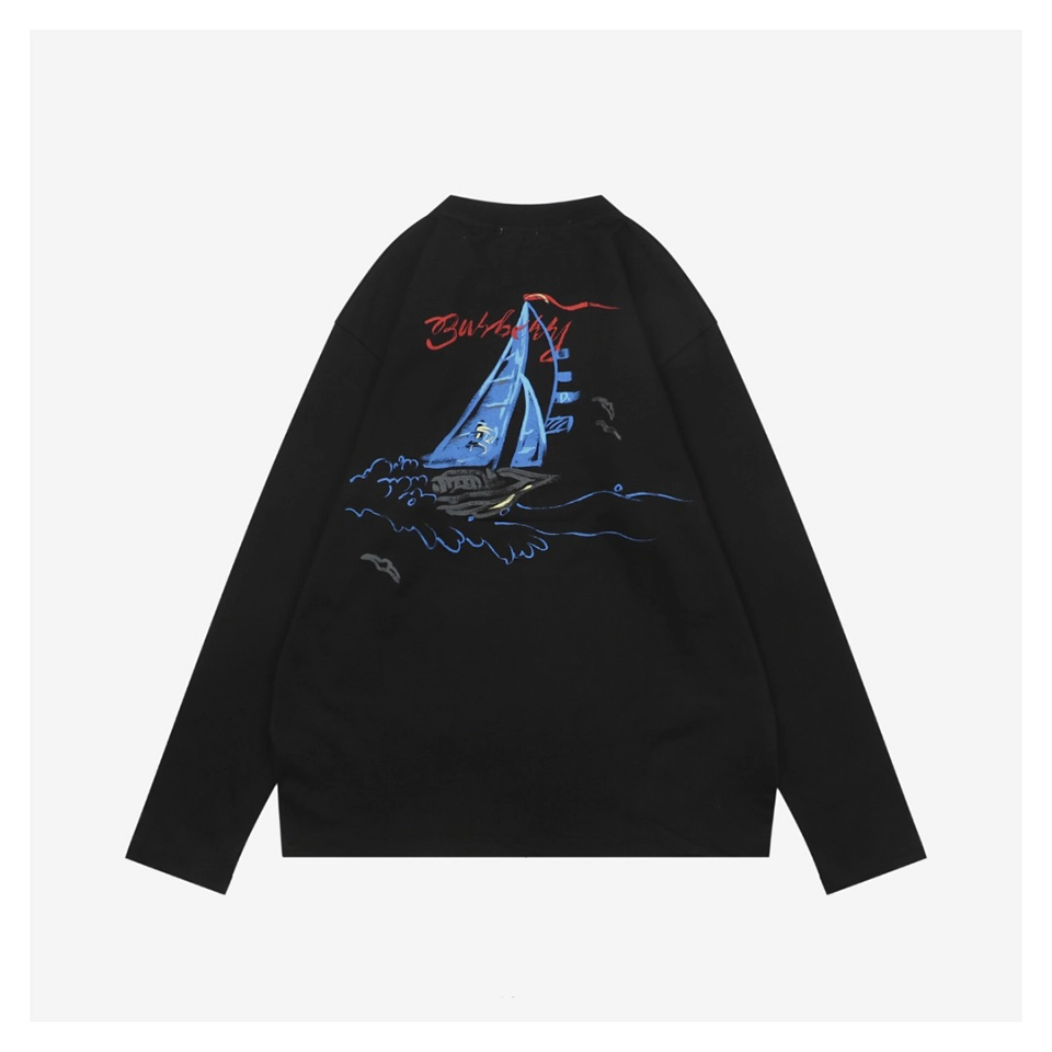 BBry Sailboat Graphic Shirt Black Back side