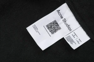 Acne Studios Contrast Stitch Logo Zip Hoodie Wash label