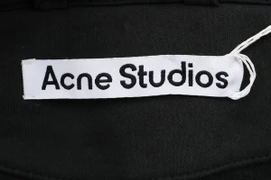 Acne Studios Contrast Stitch Logo Zip Hoodie Brand label