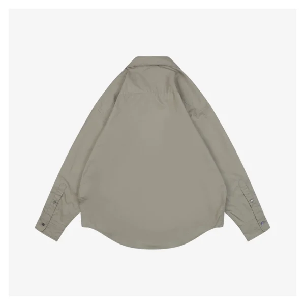 Ami Embossed Heart Pocket Shirt Back view