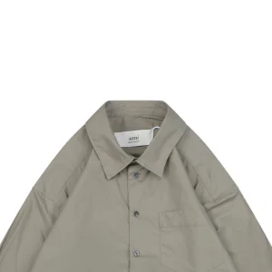 Ami Embossed Heart Pocket Shirt