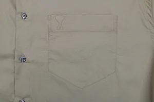 Ami Embossed Heart Pocket Shirt Pocket