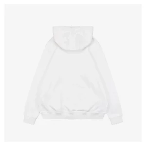 BBry Bear Patch Embroidered Hoodie White Back view