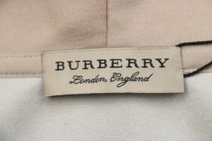 BBry Check Embossed Equestrian Knight Logo Flocked Hoodie Brown Brand label