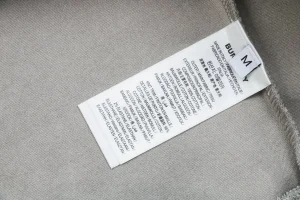 BBry Check Embossed Equestrian Knight Logo Flocked Hoodie Grey Wash label