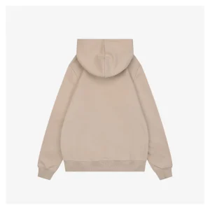 BBry Check Embossed Equestrian Knight Logo Flocked Hoodie Brown Back view