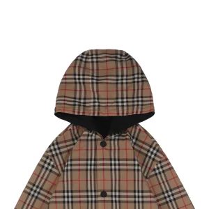 BBry Check Reversible Hooded Jacket – Snap Button Version