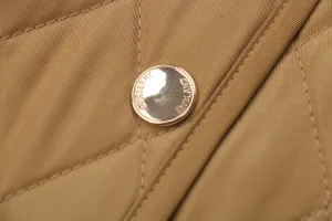 BBry Diamond-Quilted Cotton Jacket Button