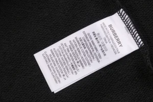 BBry Double Logo Print Hoodie Black Wash label