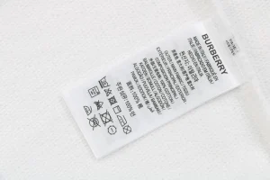 BBry Double Logo Print Hoodie White Wash label