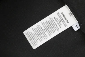 BBry Embossed Equestrian Knight Logo Hoodie Black Wash label