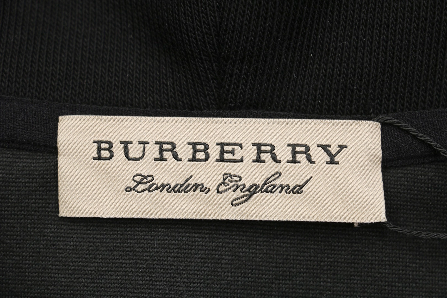 BBry Embossed Equestrian Knight Logo Hoodie Black Brand label