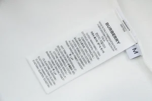 BBry Embossed Equestrian Knight Logo Hoodie White Brand label