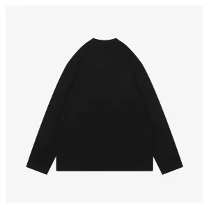 BBry Equestrian Knight Fine-Line Embroidery Shirt Black Back Back view