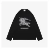BBry Equestrian Knight Fine-Line Embroidery Shirt (Black/White)