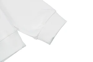 BBry Logo Print Crewneck Sweatshirt White Cuff