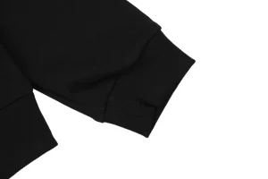 BBry Logo Print Crewneck Sweatshirt Black Cuff