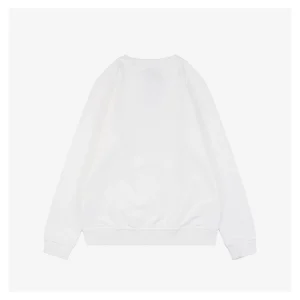 BBry Logo Print Crewneck Sweatshirt White Back view