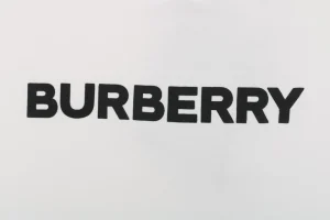 BBry Logo Print Crewneck Sweatshirt White Front Brand Print