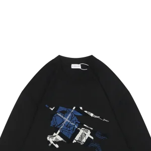 BBry Multicolor Knight Brushed Embroidery Shirt Black