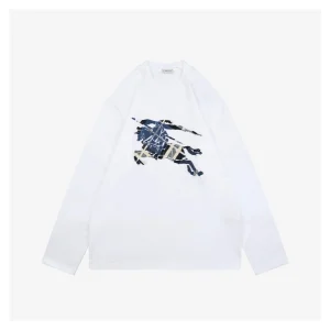 BBry Multicolor Knight Brushed Embroidery Shirt White Front view