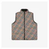 BBry Reversible Vintage Check Equestrian Knight Down Vest