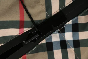 BBry Reversible Vintage Check Equestrian Knight Down Vest Zipper